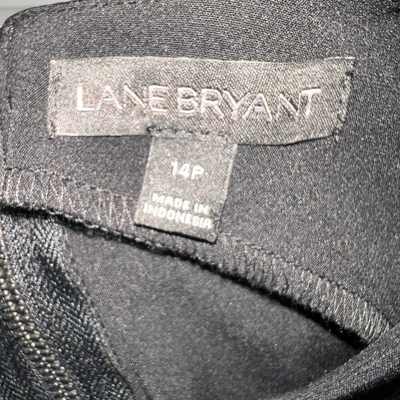 LANE BRYANT 14P Black Sleeveless, Wide Leg Jumpsuit - Picture 7 of 7